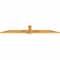 Ekena Millwork Eugene Rough Sawn Timber Gable Bracket, Western Red Cedar, 72"W x 12"H x 2"D x 4"F, 4/12 Pitch GBW072X12X0204EUG00RWR - alternate 2